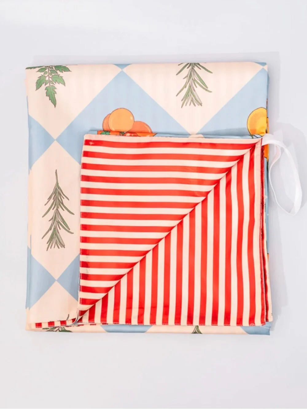 ban.do Red Stripe & Blue Diamond Reversible Throw